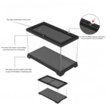 KW Zone 3in1 Terrarium TT-815-51x27.4x34.8cm - Image 3