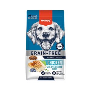 Wanpy Grain Free Complete Food for Adult Dog  Chicken Recipe-1.5Kg