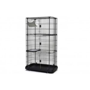 Dayang Cat Deluxe & Premium Cat Multi-Layer Play House 109.3x63.8x161.6cm - Black