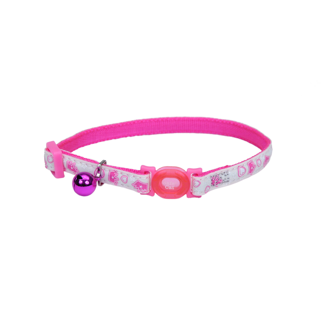 main-16.jpg Coastal 3 8 Safe Cat Glow in the Dark Adj.Collar Glowing Pink Queen - Image 1