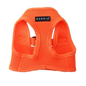 PUPPIA NEON SOFT VEST HARNESS B ORANGE L Neck 11.41" Chest 16.92"