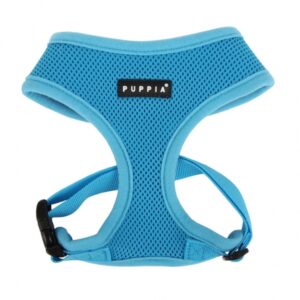 PUPPIA SOFT HARNESS S.BLUE EXTRA LARGE Neck 16.5" Chest 22.0" - 32.0"