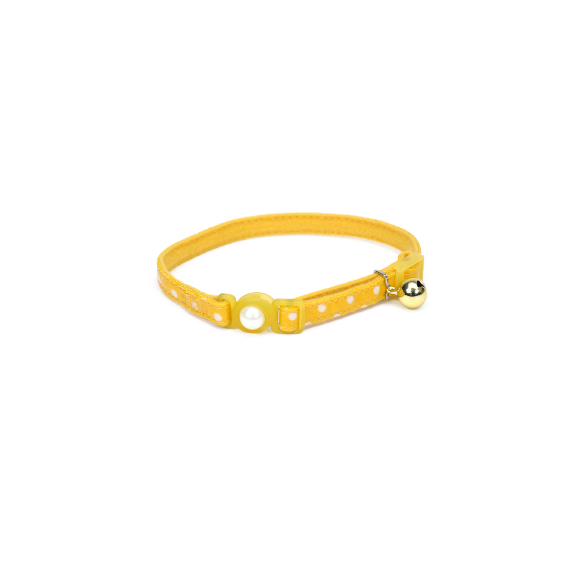 main-38.jpg Coastal 3 and Safe Cat Fashion Collar with Polka Dot Overlay Yellow - Image 1