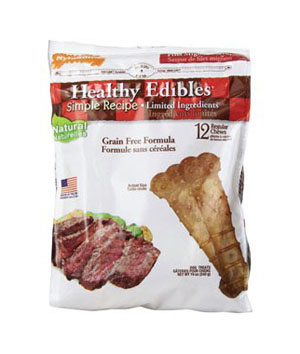 main-6.jpg Nylabone Healthy Edible Simple Recipe Regular 12ct Filet Mignon - Image 1