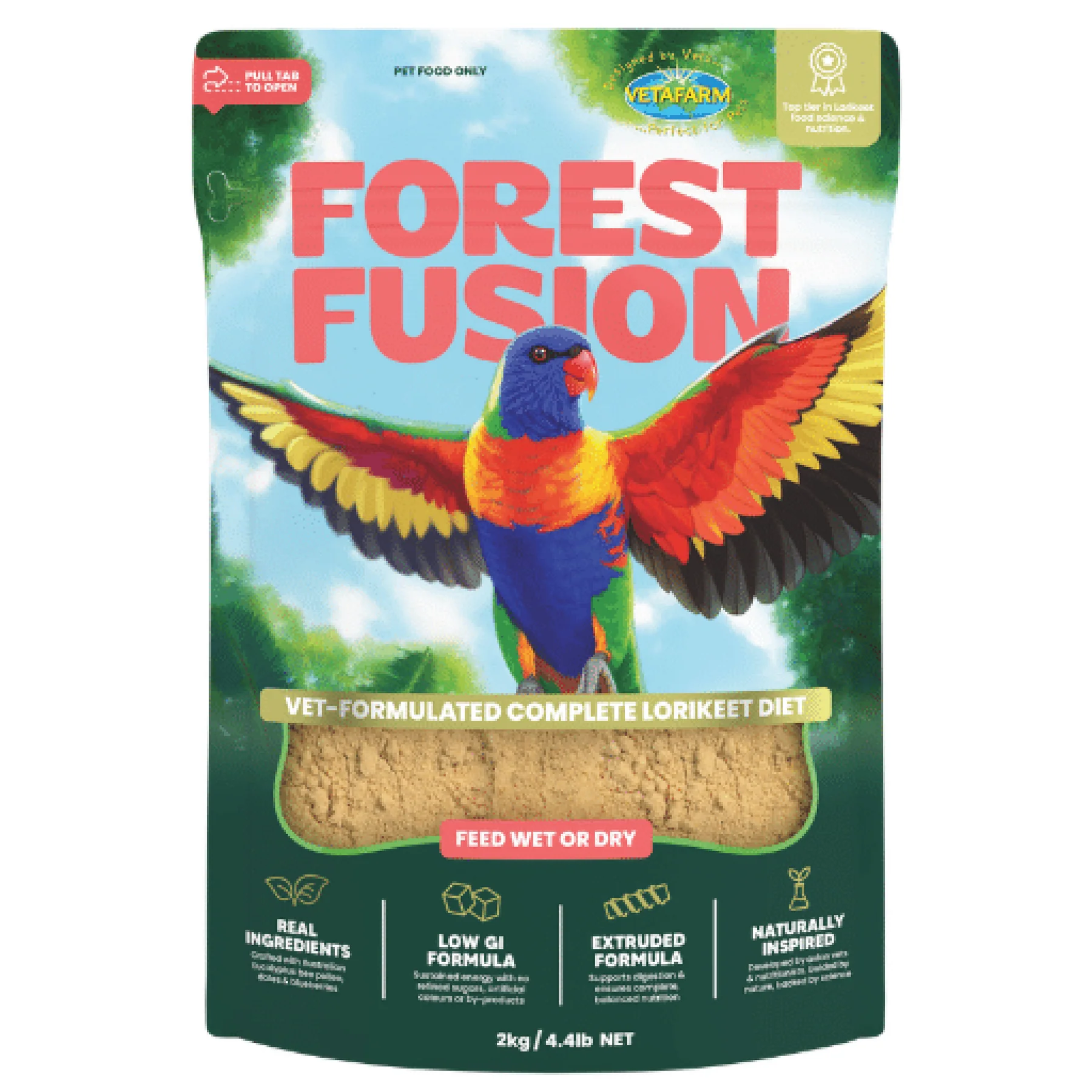821028 Avian Forest Fusion Lorikeet Diet 450 g - Image 1
