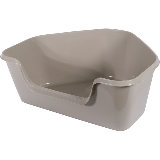 unnamed-file-26.jpeg Moderna Hy Fit Cat Litter Box- Warm Grey, L 66 x W 55 x H 25.4 cm - Image 1
