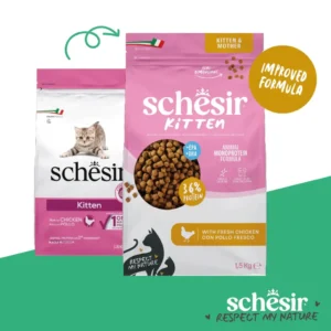 Schesir Monoprotein Kitten & Mother Dry Cat Food â€“ Fresh Chicken-1.5kg