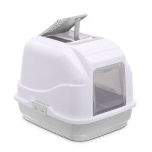 IMAC Easy Cat - Hooded Cat Toilets[Color - Grey, Dimension - 50 x 40 x 40cm]